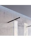 Душевая стенка Walk-In Wall-90 Transparent+черный Ravak GW9W70300Z1