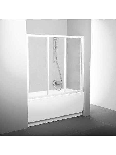 Штора для ванны AVDP 3-160 Transparent+белый Ravak 40VS0102Z1