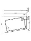 Поддон Asymetric Pro 10° 120x90 L Ravak XA25G70101L