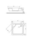 Поддон Deep 90x90 Kolo XBK0390000