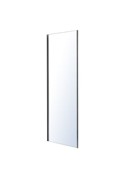 LEXO стенка боковая 80*195см для комплектации с дверью, прозрачное стекло 6мм, хром