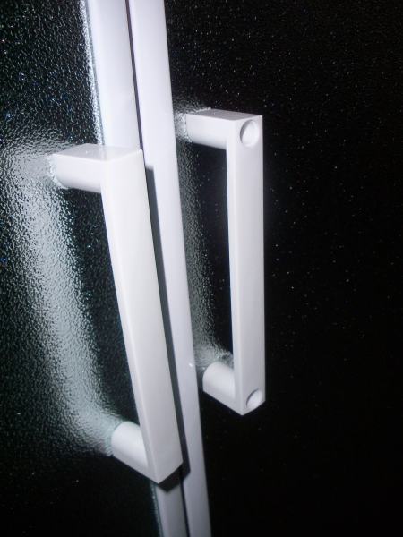 TISZA душевая кабина 80*80*185см (стекла + двери), профиль белый, стекло "Zuzmara"