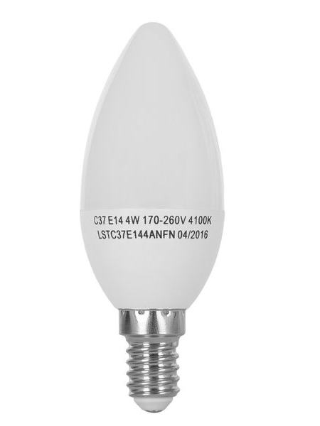 LED лампа ERGO Standard C37 E14 4W 220V 4100K Нейтральный белый