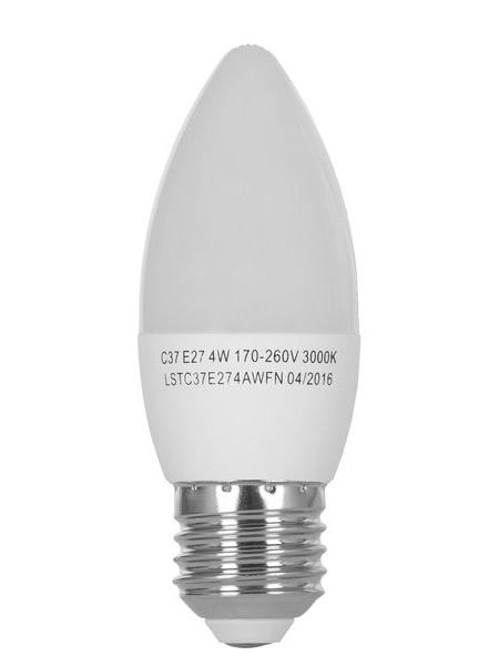 LED лампа ERGO Standard C37 Е27 4W 220V 3000K Теплый белый