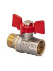 Кран кульовий FERRO PL 1/2 "ГШБ art. 607 (латунний куля) (FE0553)
