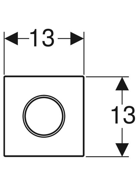 Кнопка для писсуара тип 10 (116.015.KM.1)
