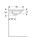 Раковина Selnova Square 100 Slim Rim (500.997.00.1)