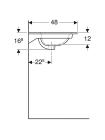 Раковина Selnova Square 80 Slim Rim (500.995.00.1)