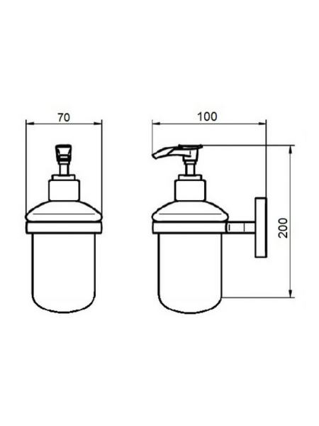 Дозатор для жидкого мыла GF (BLB)S-2627