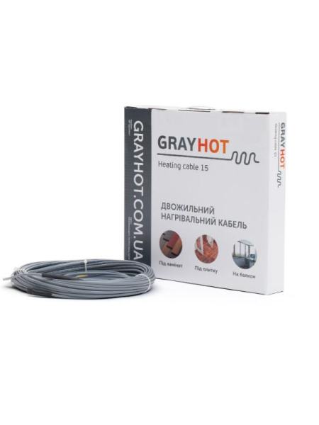 Нагревательный кабель Grayhot 9м, 129 Вт