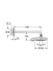 Лійка для верхнього душу з тримачем Grohe Power&Soul Cosmopolitan 190 26172000