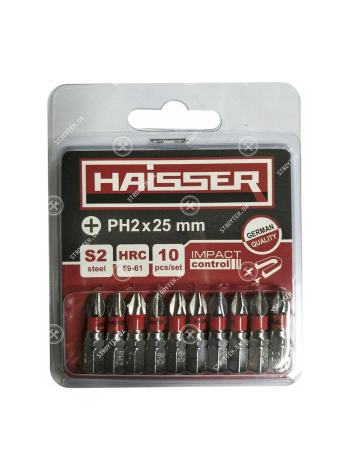 Набор бит Haisser PH2X25 мм (10шт)