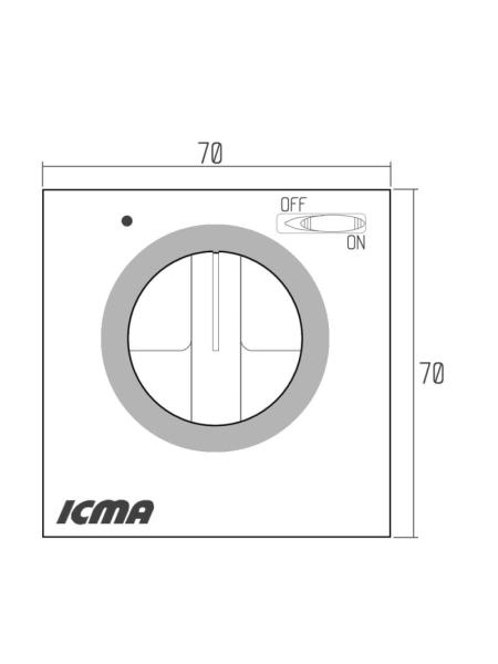 Термостат Icma комнатный электромеханический On-Off №P311