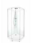 SHOWERAMA 10-5 Comfort передні стінки і двері до душової пятіугловой кабіні 100 * 100см, білий профіль/прозоре скло
