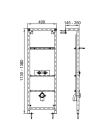 Инсталляционный модуль для раковины Styron STY-751