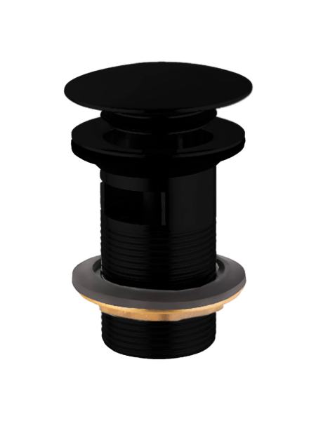 Донный клапан для раковины Click-Clack черный (ALD-BLM-729)