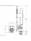Клапан заповнення K.K.POL ZND/112- 3/8" ABS, нижн. пластик