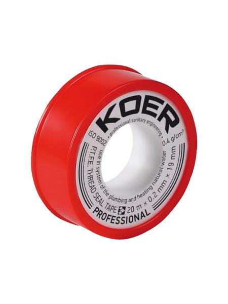 ФУМ лента для воды KOER STP-01 PRO 20M*0.2mm*19mm (KR0121)