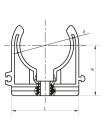 Крепление для PPR трубы 40 KOER K0077.PRO (KP0092)