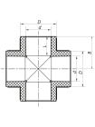 Хрестовина 25 PPR KOER K0026.PRO (KP0032)