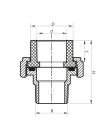 Сгон-американка НР 25x3/4M PPR KOER K0136.PRO (KP0172)