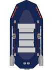Гребная надувная лодка Колибри K-250Т. Серия Профи.