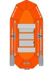 Гребная надувная лодка Колибри K-250Т. Серия Профи.