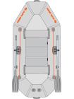 Гребная надувная лодка Колибри K-260Т. Серия Стандарт.