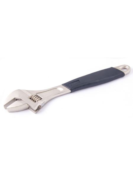 Ключ разводной 300 мм, 0-35 мм с обрезиненной ручкой MASTERTOOL 76-0124