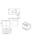 Шкафчик для раковины SDD Classic 60 латте/белый Ravak X000001087