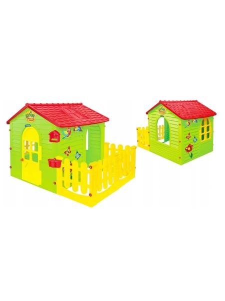 Домик игровой детский пластиковый садовый  Mochtoys с террасой 10839