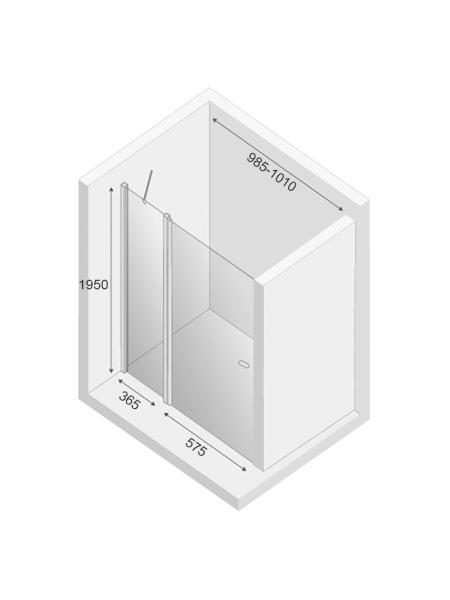 Душевая дверь New Soleo 100 (D-0156A)