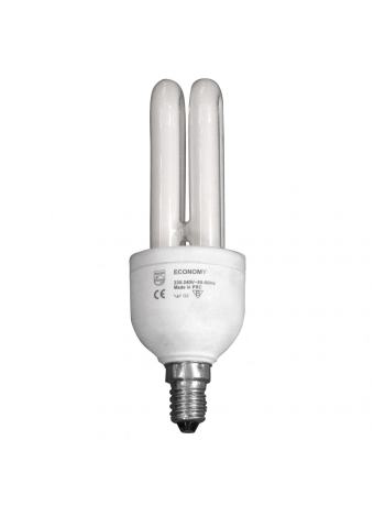 Лампа E14 CFL 9W Philips Economy