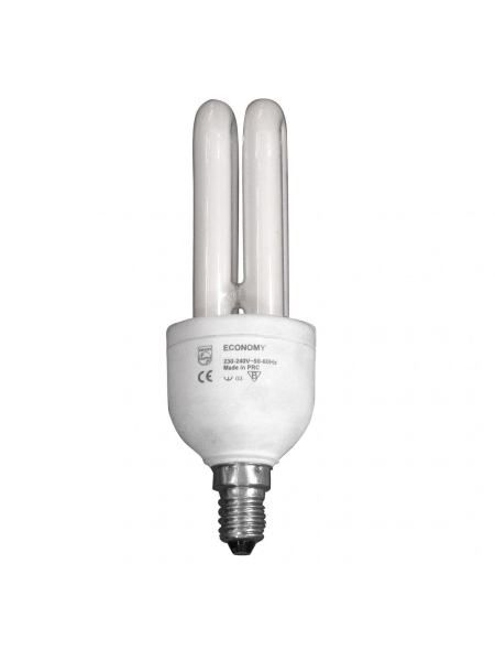 Лампа E14 CFL 9W Philips Economy