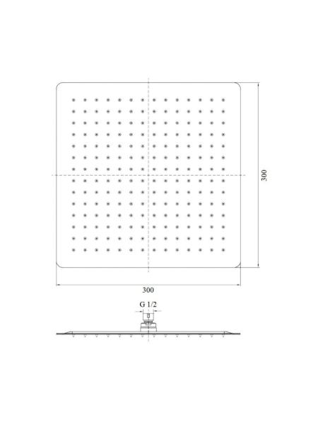 Лійка для верхнього душу Potato P104-30