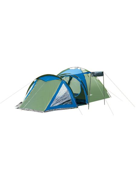 Палатка туристическая Presto Soliter 4, 3500 мм, сине-зеленая