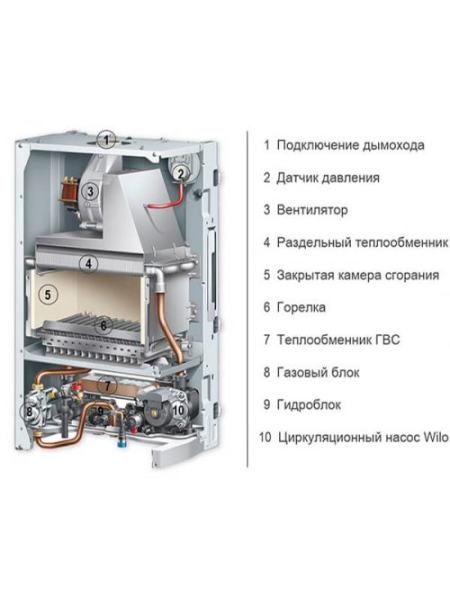 Двухконтурный газовый котел Protherm Рысь Lynx 24 BA (0010010837)