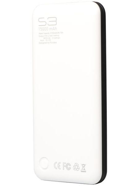 Портативное зарядное устройство Puridea S3 15000mAh Li-Pol Rubber Black & White