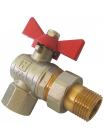 Кран-американка кутовий 3/4" ЗВ черв. метелик RSk Італія 10/40