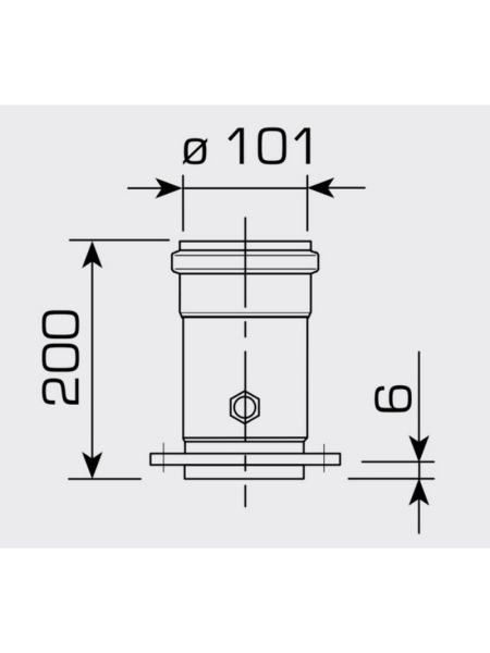Коаксиальный адаптер Sime для традиционных котлов 60/100 140 мм