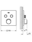 Зовнішня монтажна частина SmartControl Grohe 29148000