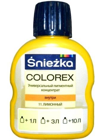 Sniezka Colorex 11 Краситель Лимонный 100 мл