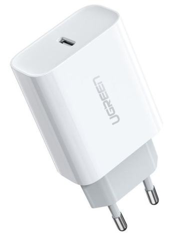 Сетевое зарядное устройство Ugreen CD137 Type-C PD 18W Charger White