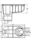 Трап Advantix зливового водостоку D100 (589744)