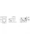 Комплект: ARCHITECTURA унітаз підвісний 37 * 53см, DirectFlush, сидіння Slow closing + VICONNECT PRO інсталяція + VICONNECT PRO клавіша змиву, хром