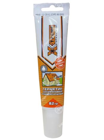 X-Treme Герметик силиконовый универсальный белый 82 гр (10548)